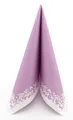 Produktbild: APARTina Airlaid Servietten 50 Stück, stoffähnliche Serviette - ROMANTIQUE, 40 x 40 cm 1/4-Falz, hochwertig & stoffähnlich, Hochzeit Flieder Pastellfarben (Pastell Lila, 33 x 33 cm)