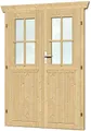 Produktbild: Skanholz Doppelflügeltür, 117,5 x 179,5 cm, halbverglast