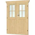 Produktbild: Skan Holz Doppeltür BxH 117,5 x 179,5 cm halbverglast für 28 mm Häuser