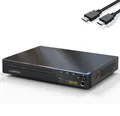 Produktbild: Kompakter DVD-Player für TV - HD DVD CD Player Codefree mit HDMI 1080p HD Ups...
