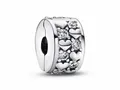 Produktbild: Pandora - Unendlichkeit Herzen Funkelnder CLIP-Stopper - 792235C01 - Sterling Silber + Zirkonia - Klar