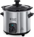 Produktbild: Russell Hobbs Mini-Schongarer 25570-56 | Slow Cooker 2l Keramiktopf | 3 Temperaturstufen | Edelstahl/Schwarz