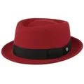 Produktbild: Lierys Fedora (1-St) Fedora mit Ripsband, Made in Italy rot 56 cm