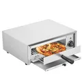 Produktbild: VEVOR Kommerzieller Pizzaofen Backofen 305mm Edelstahl Elektrisch 1 Drehknopf