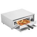 Produktbild: VEVOR Kommerzieller Pizzaofen Backofen 305mm Edelstahl Elektrisch 1 Drehknopf