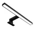 Produktbild: LED Bad Spiegelleuchte Badezimmer Beleuchtung Aufbau IP44 Schminklicht schwarz