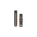 Produktbild: Garmin Quickfit Watch Bands, Silicone graphite/spark orange 22 mm