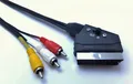Produktbild: 2 m Scart-Cinch Kabel, Audio-Video Kabel, 1x Scart auf 3x Cinch (Gelb, Rot, Weiß