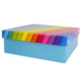 Produktbild: Out of the blue Hellblauer Geschenkkarton mit Regenbogen in verschiedenen Größen Karton Blau, Geschenkkartonagen:20 x 20 cm
