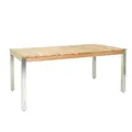 Produktbild: Zebra Derex Tisch 100x180cm, Teak-Edelstahl