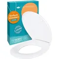 Produktbild: Calmwaters® Toilettendeckel mit Absenkautomatik, WC Sitz einfache Montage, bis 250 kg, Made in EU, aus antibakteriellem Duroplast, 2