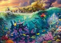 Produktbild: Schmidt Spiele 58041 Disney, The Little Mermaid - Ursula, Thomas Kinkade, 1000 Teile Puzzle, Lila und Grün