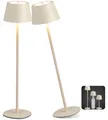Produktbild: LED Tischlampe Flaschenleuchte 3in1 max. 45cm hoch warmweißes Licht (3000K) Creme 2er-Set