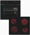Produktbild: Exquisit EHE246-020-Set EEK A Herdset mit Glaskeramikkochfeld, 59,5 cm breit, 59 L, schwarz