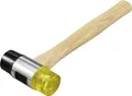 Produktbild: TOOLCRAFT TO-9991035 Gummihammer mittelweich, mittelhart 430g 310mm 1St.