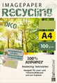 Produktbild: TATMOTIVE Imagepaper Recyclingpapier Öko 100g/qm DIN A4, FSC zertifiziert, geeignet für alle Drucker, 2000 Blatt Kopierpapier Druckerpapier nachhaltig