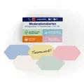 Produktbild: Magnetoplan Moderationskarten Sortiert Pastel Königswabe 297x165 250St