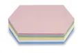 Produktbild: magnetoplan Moderationskarten, Königswabe | BxH 297x165mm | 250 Stück | Kommunikationskarten in 5 Pastellfarben | Für Meetings und Präsentationen | FSC-zertifiziert und kunststofffrei verpackt