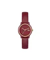 Produktbild: Lacoste Uhr mit DREI-Zeiger-Quarzwerk für Damen Kollektion Lacoste.12.12 Swift mit Zedernfarbe Lederarmband - 2001439