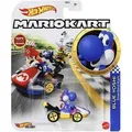 Produktbild: Mattel GBG25; GRN23 - Hot Wheels Mario Kart 1:64 Die-Cast Yoshi (Dark Blue)