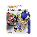 Produktbild: Hot Wheels Mario Kart Blue Yoshi Standard Kart