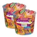 Produktbild: HARIBO Christmas Minis 2kg Vorratseimer | 200 einzeln verpackte Fruchtgummi-Tütchen im Weihnachtsdesign | Süßigkeiten-Mix für Nikolaus, Adventskalender, Kinder & Geschenkideen