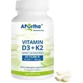 Produktbild: Vitamin D3 10.000 IE + Natto Vitamin K2 MK-7 200 μg - 365 vegetarische Tabletten | Familienpackung