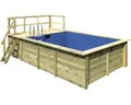 Produktbild: Aufstellpool Holzpool-Set Karibu Grösse 2 rechteckig 582x353x124 cm inkl. Bodens