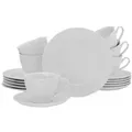 Produktbild: CreaTable 17607 Kaffeeservice Barcelona für 6 Personen, Porzellan, weiß (1 Set, 18-teilig)