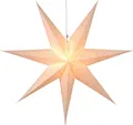 Produktbild: EGLO Papierstern Sensy, Weihnachtsstern für Innen, Dekostern beleuchtet aus Papier, Kabel, E14