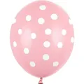 Produktbild: Partydeco Balloons 30cm, Dots, Pastel Baby Pink (1 pkt / 6 pc.) (1 x) (39406195)