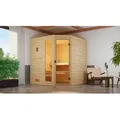 Produktbild: weka Massivholzsauna 38 mm VALIDA Eck 2 GTF x B x T x H  x 189 x 189 x 204 - Weiß