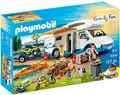 Produktbild: PLAYMOBIL Familiy Fun 9318 Camping Set 137 Teile Spielzeugauto mit Anhänger