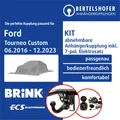 Produktbild: Für FORD Tourneo Custom V362 / F3 06.2016-12.2023 AHK abn. +7pol sp. E-Satz TOP