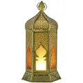 Produktbild: Marokkanische Deko Teelichthalter Laterne Windlicht Louay Orange