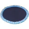 Produktbild: 150 cm Sprinkler Matte Hunde aufblasbare Splash Pad rutschfest Wasserspielmatte Wassermatte Spielmatte Planschbecken Wassersprinkler Hundepool für
