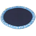 Produktbild: PawHut 150 cm Splash Sprinkler Pad für Hunde Spritz Wasserspiel Matte Wassersprinkler Anti-Rutsch Outdoor Kunststoff Blau