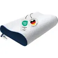 Produktbild: Nackenstützkissen, Orthopädisches Nackenkissen, Memory-Schaum, Rücken- & Seitenschläfer, weiß, Ergonomie-Produkt, CASIMUM - Weiß