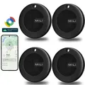 Produktbild: GPS Tracker Android mit Google Autorisiert,4pack Bluetooth-Tracker ,SmartTag Finder für Gepäck/Auto/Brieftasche/Fahrrad/Haustiere/key , Schwarz