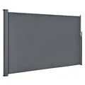 Produktbild: Seitenmarkise Sichtschutz Garten Blickschutz 300x160 cm Dunkelgrau B-WARE