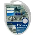 Produktbild: Philips WhiteVision ultra DuoBox H7 + W5W Halogen 55W 12V Autolampen Glühlampen