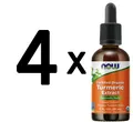 Produktbild: 4 x NOW Foods Turmeric Extract Liquid, Organic - 59 ml. (275,21 EUR/L)