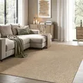 Produktbild: the carpet Kansas - Stilvoller Teppich im Jute-Look, ideal für Wohnzimmer, Esszimmer & Flur, pflegeleicht und wetterbeständig für Indoor & Outdoor, ca. 160 x 230 cm