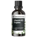 Produktbild: natural elements Vitamin K2 MK-7 200µg – 50 ml – all-Trans Gehalt >99,7%