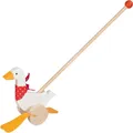 Produktbild: Goki Holz Schiebetier Gans - Laufhilfe für Kleinkinder Motorikspielzeug
