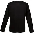 Produktbild: Trigema T-Shirt TRIGEMA Langarmshirt aus 100% Baumwolle (1-tlg) schwarz S (44/46)