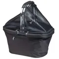 Produktbild: Einkaufskorb mit Aluminium-Gestell, Reißverschluss und Netz Picknickkorb Schwarz