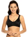 Produktbild: Viania Sport-BH 14750 (1-tlg) Sport-Wellness-BH soft ohne Bügel Middle Function Schwarz