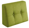 Produktbild: sunnypillow Rückenkissen Palettenkissen gesteppt Seitenkissen 60x40x20/10cm, Grün