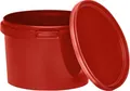 Produktbild: BenBow Eimer mit Deckel 0,5l rot 1x 0,5 Liter - lebensmittelecht, stabil, luftdicht - auslaufsicher, geruchsneutral - Aufbewahrungsbehälter aus Kunststoff - leer